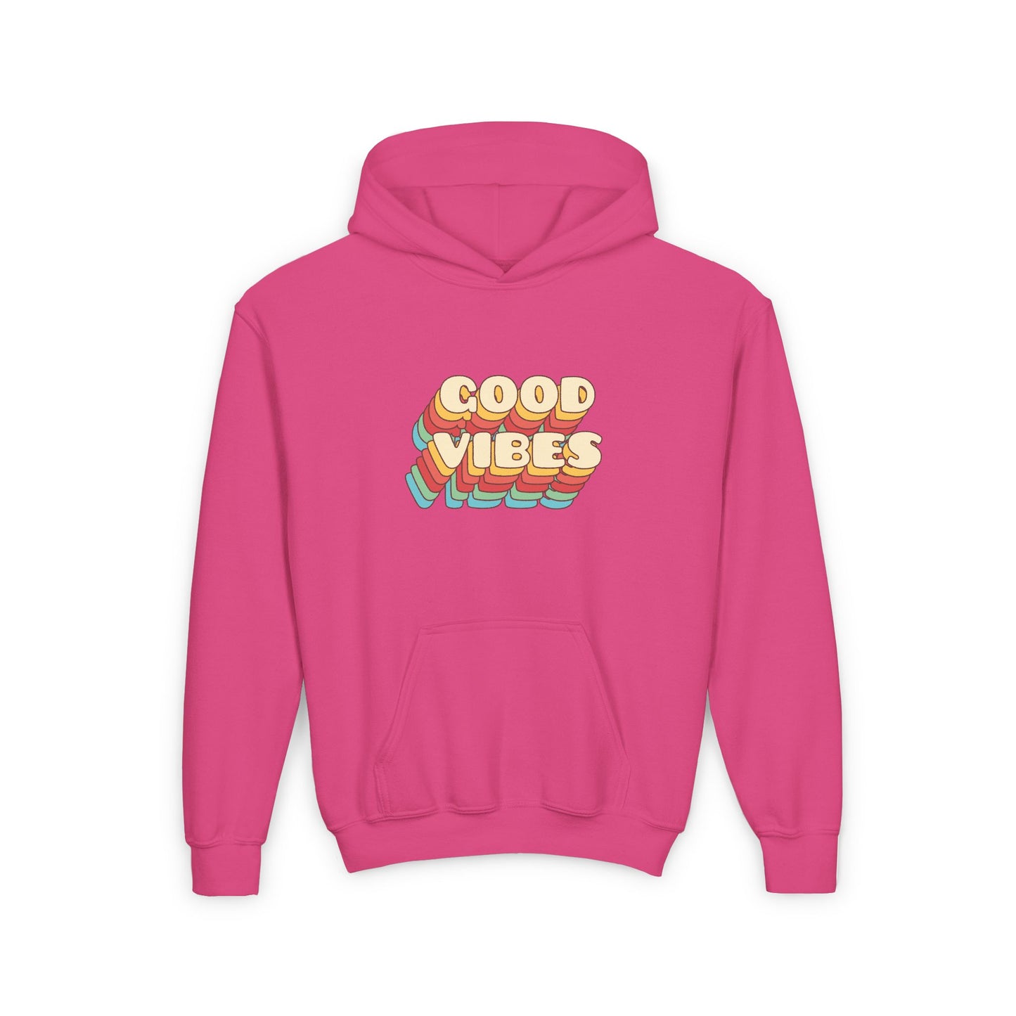 Good Vibes Youth Heavy Blend Hooded Sweatshirt