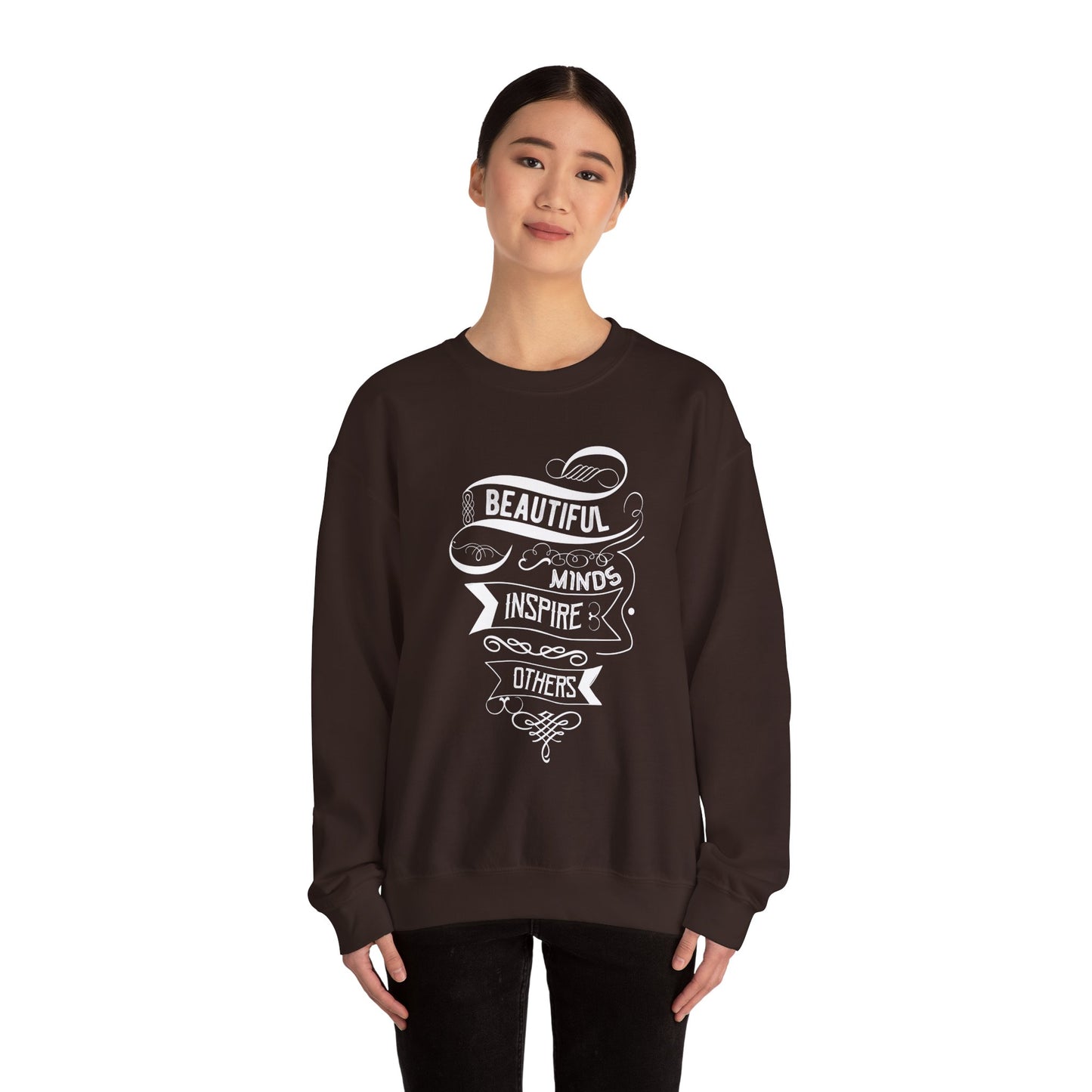 Beautiful Minds Inspire Others Unisex Heavy Blend™ Crewneck Sweatshirt