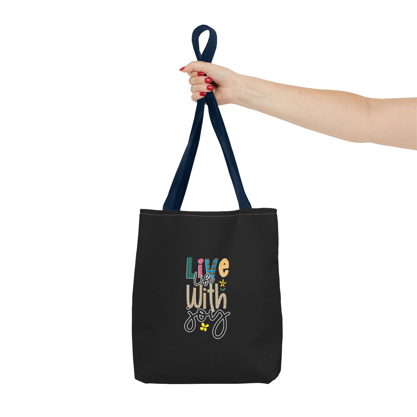 Live Life With Joy Tote Bag (AOP)