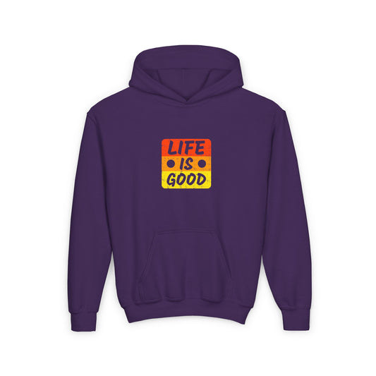Life Is Good Youth Heavy Blend Hooded Sweatshirt