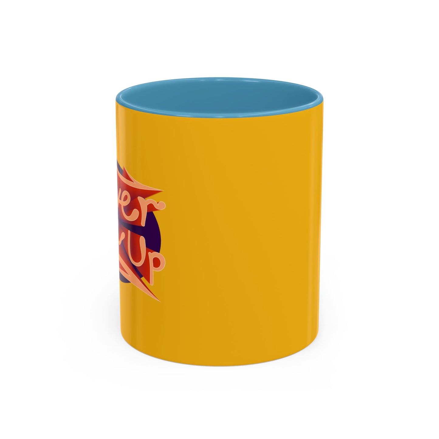 Never Give Up Accent Coffee Mug (11, 15oz)