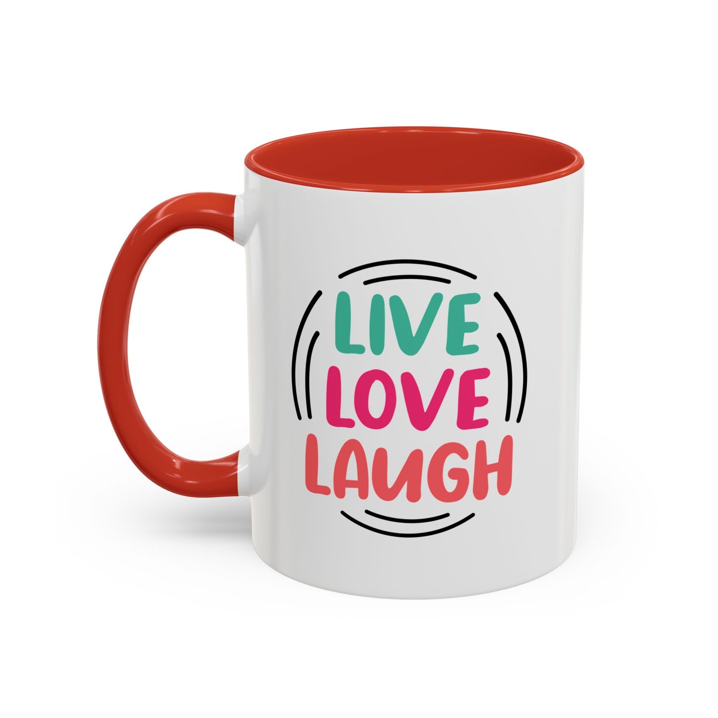 Live Love Laugh Accent Coffee Mug (11, 15oz)