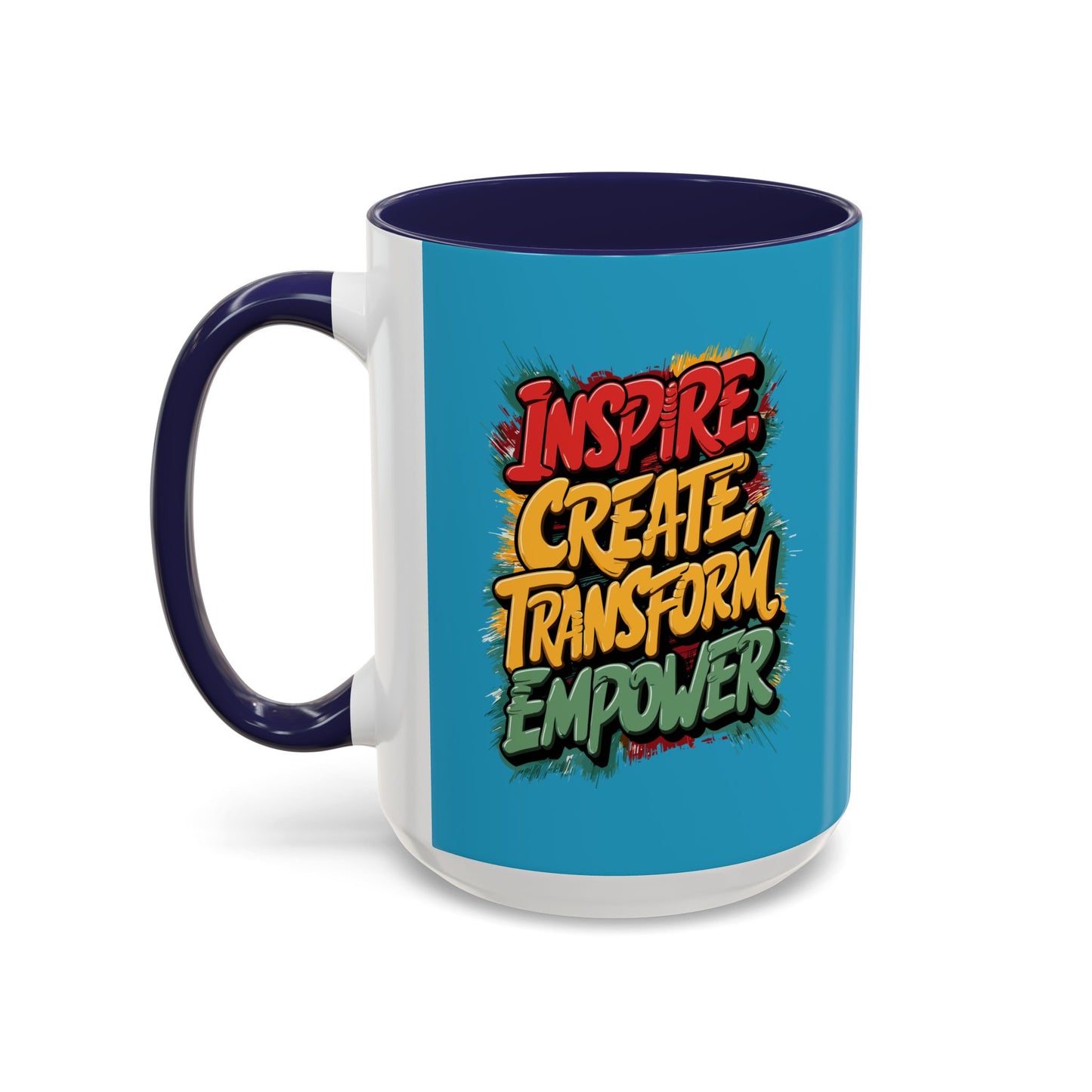 Inspire Create Transform Empower Accent Coffee Mug (11, 15oz)