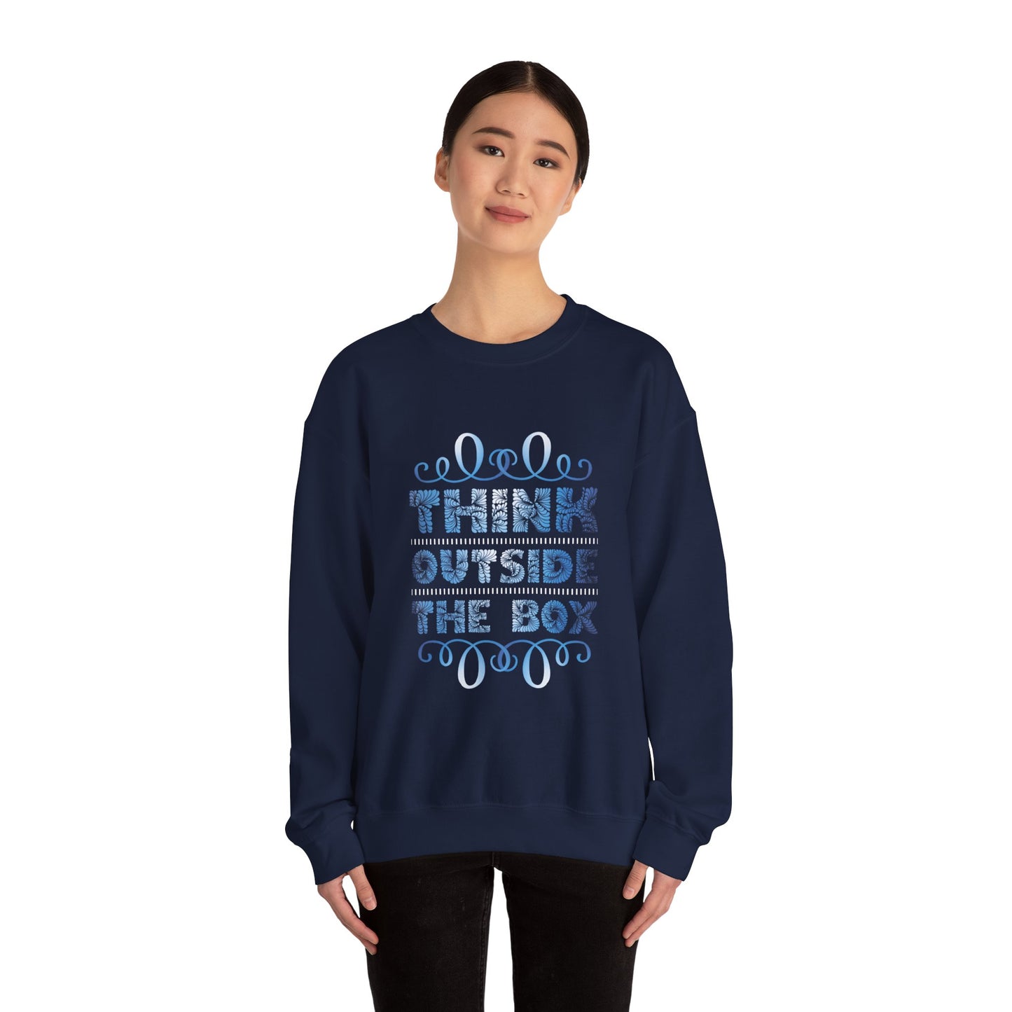 Think Outside The Box Unisex Heavy Blend™ Crewneck Sweatshirt