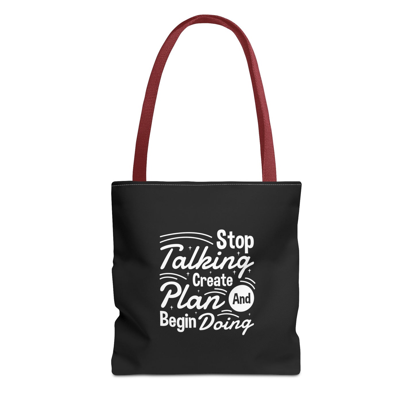 Stop Talking Create Plan And Begin Doing Tote Bag (AOP)