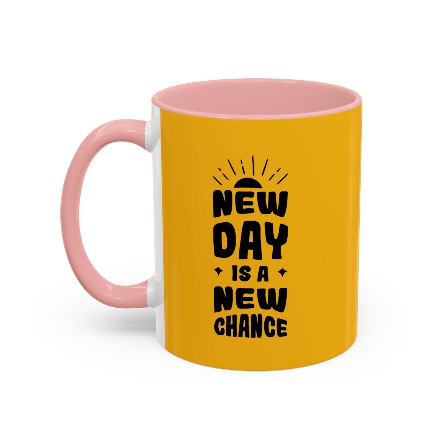 New Day Is A New Change Accent Coffee Mug (11, 15oz)