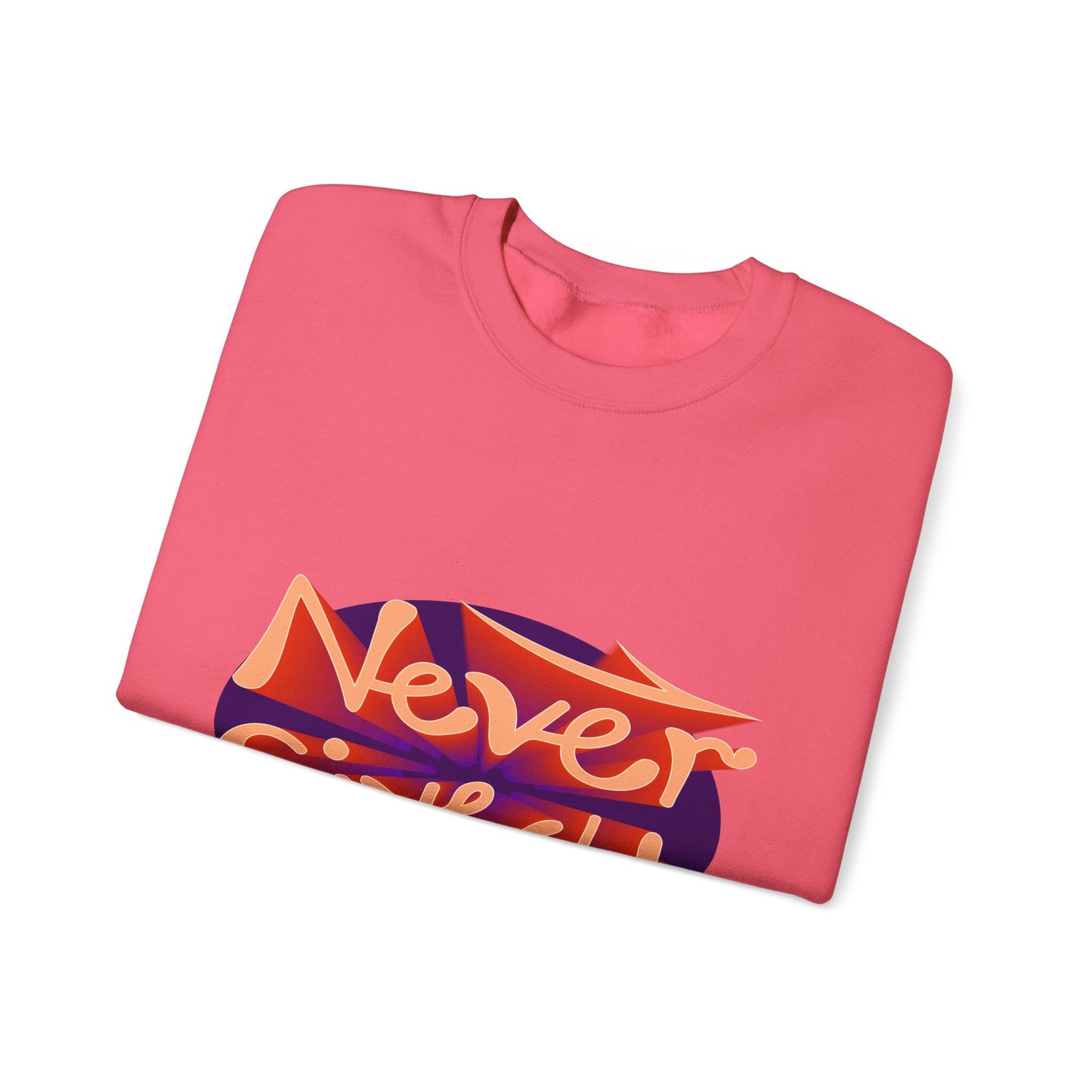 Never Give Up Unisex Heavy Blend™ Crewneck Sweatshirt