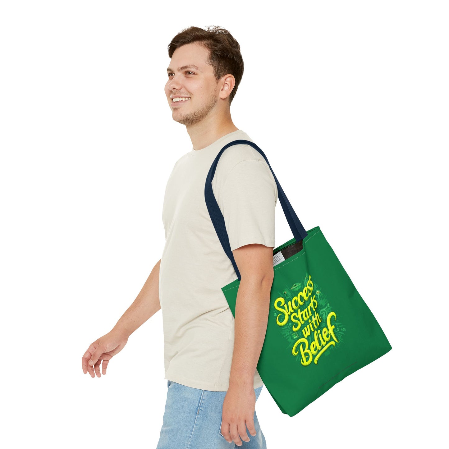 Success Starts With Belief Tote Bag (AOP)