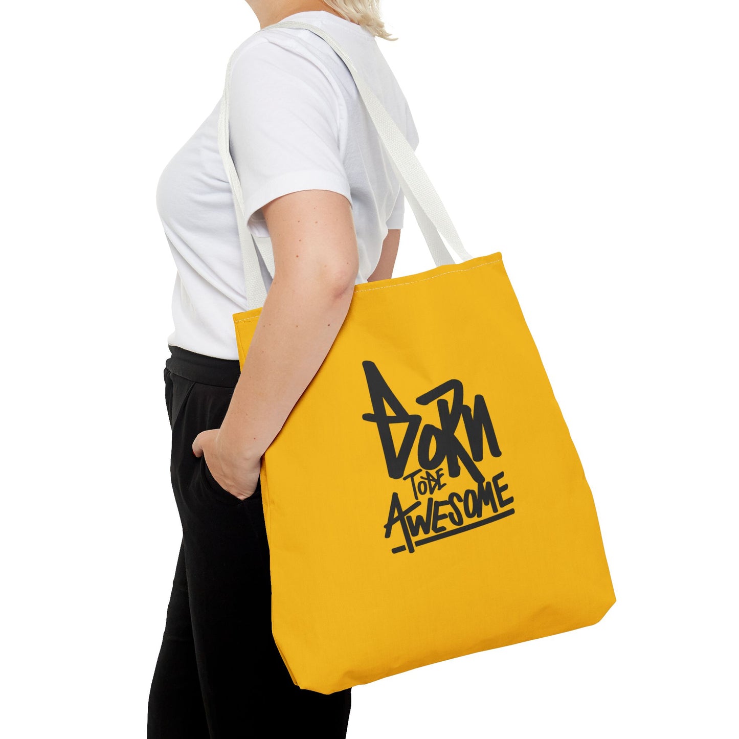 Born To Be Awesome Tote Bag (AOP)
