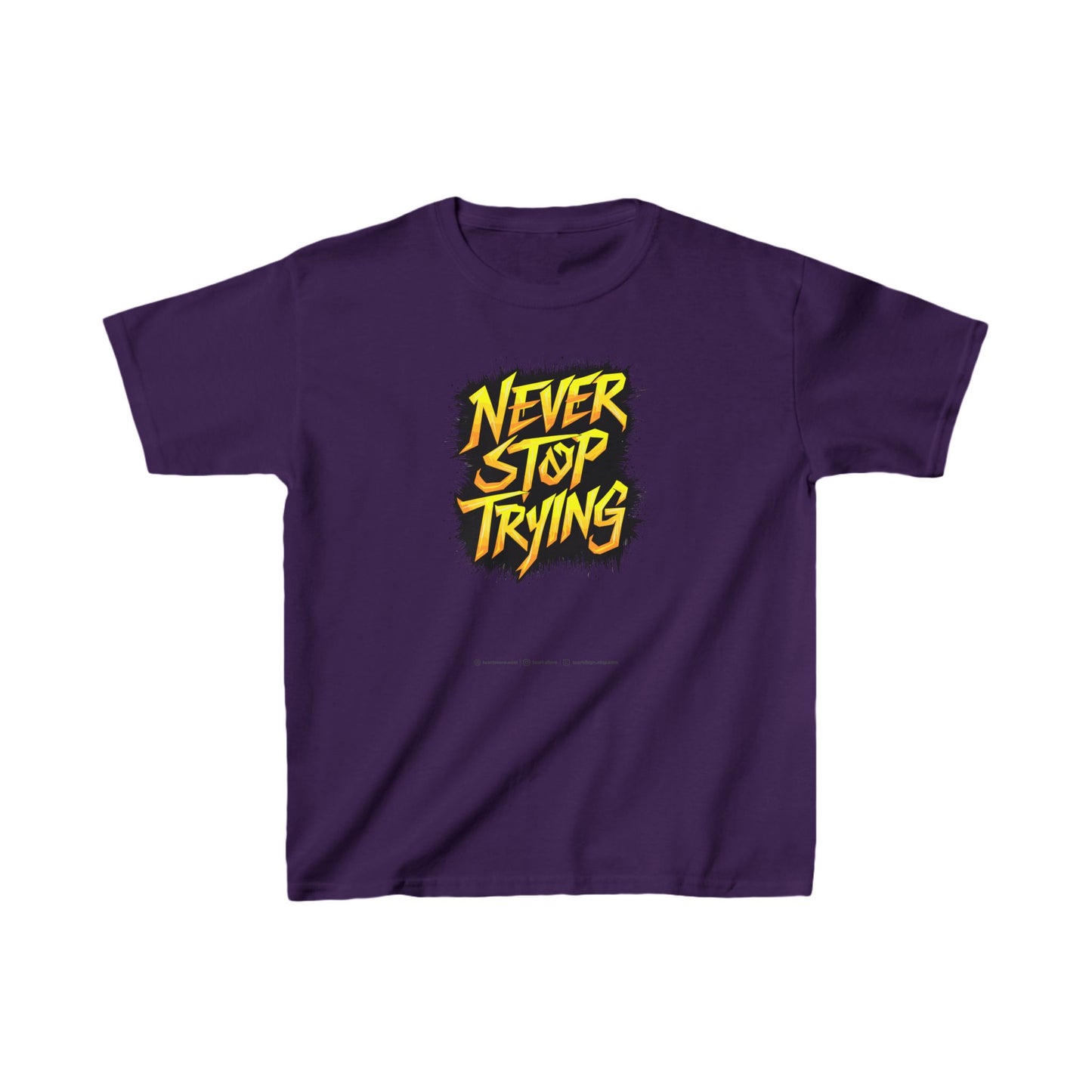 Never Stop Trying Kids Heavy Cotton™ Tee