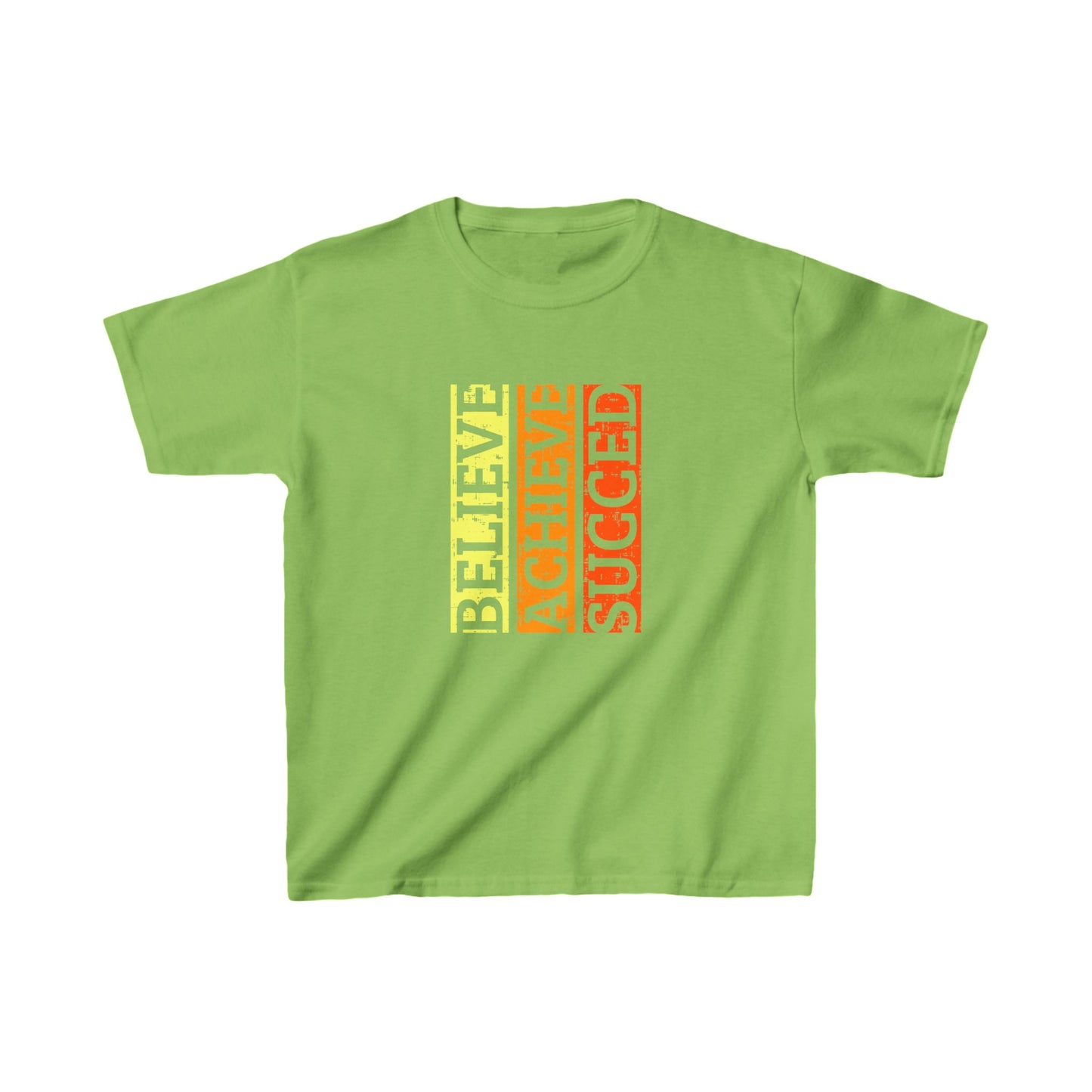 Believe Achieve Succed Kids Heavy Cotton™ Tee