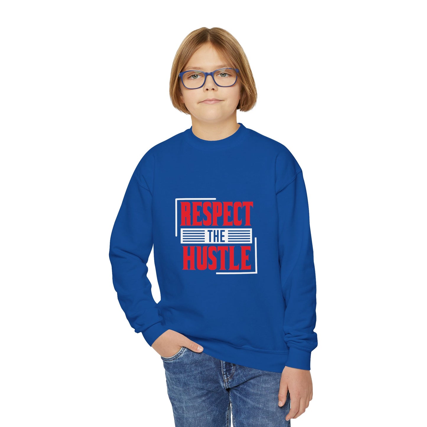 Respect The Hustle Youth Crewneck Sweatshirt