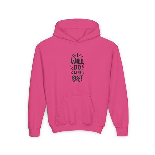 I Will Do My Best Youth Heavy Blend Hooded Sweatshirt