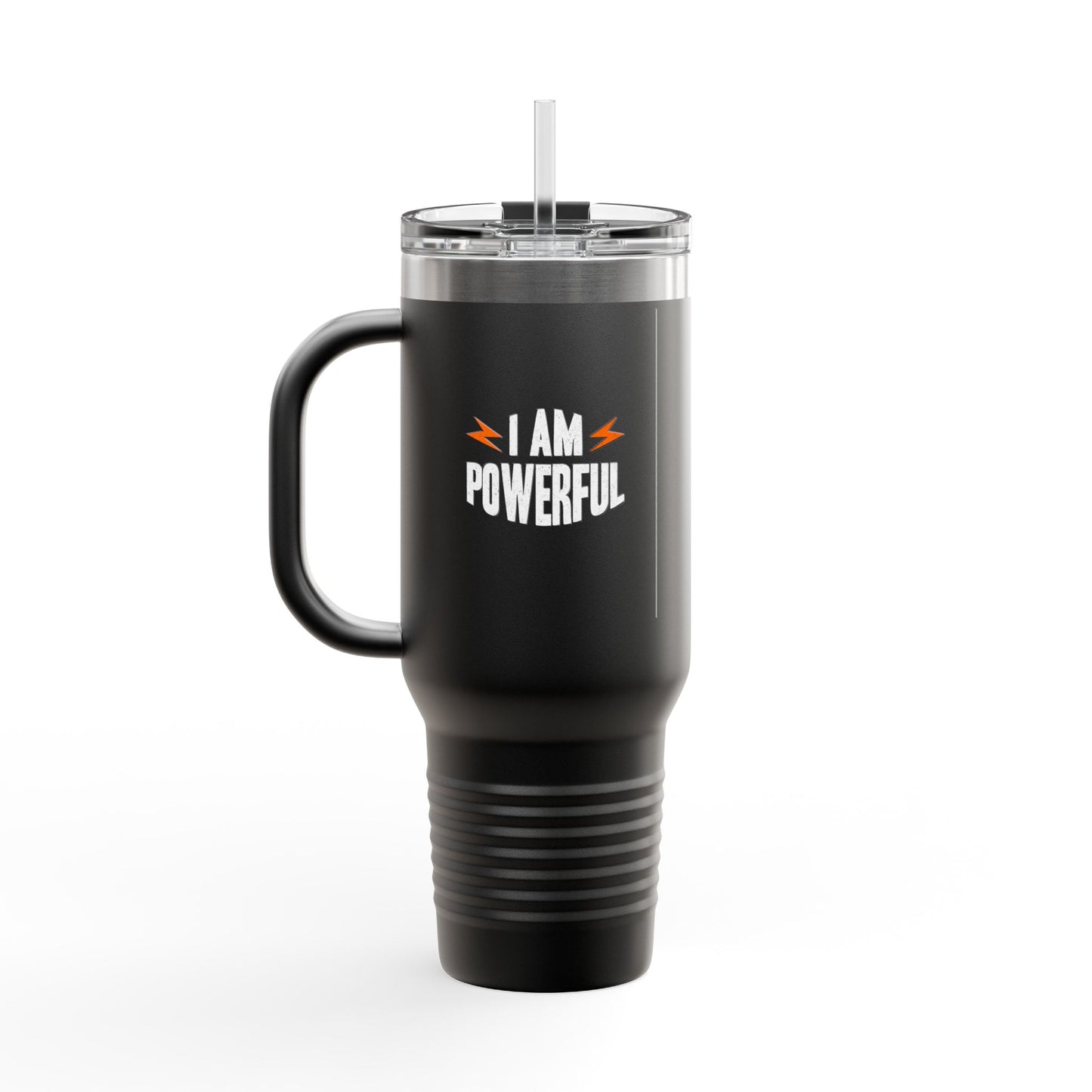 I Am Powerful Insulated Travel Mug, 40oz