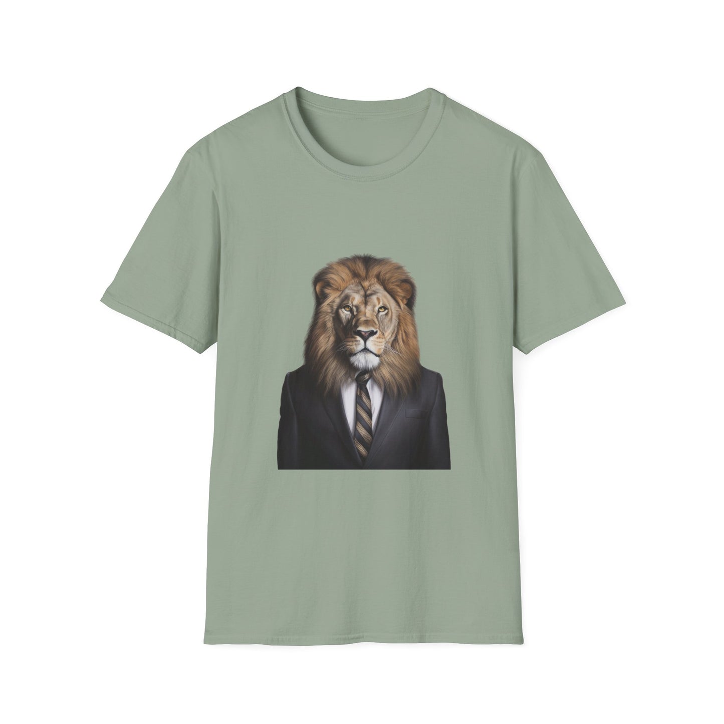 lion business person Unisex Softstyle T-Shirt