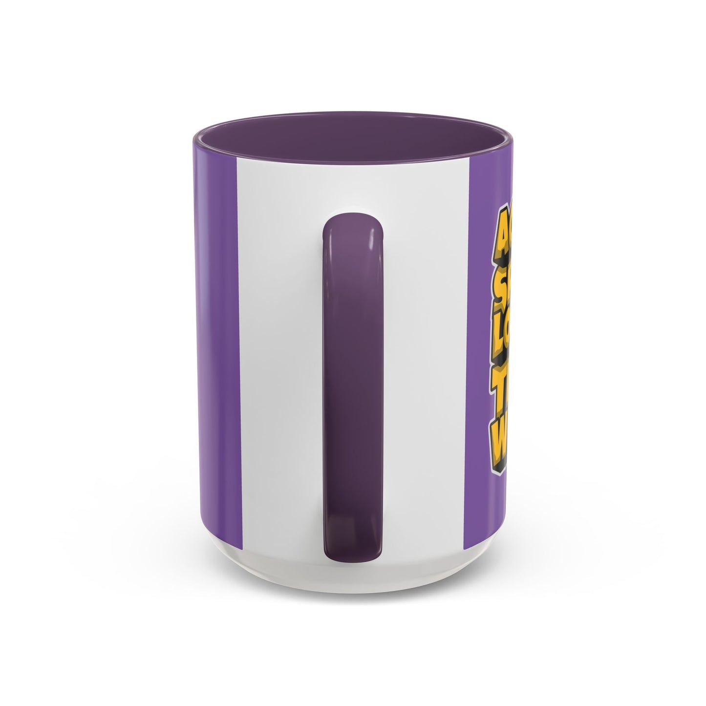 Action Speak Louder Than Words Accent Coffee Mug (11, 15oz)
