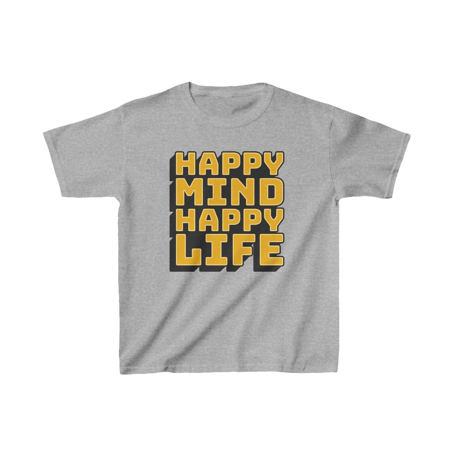 Happy Mind Happy Life Kids Heavy Cotton™ Tee