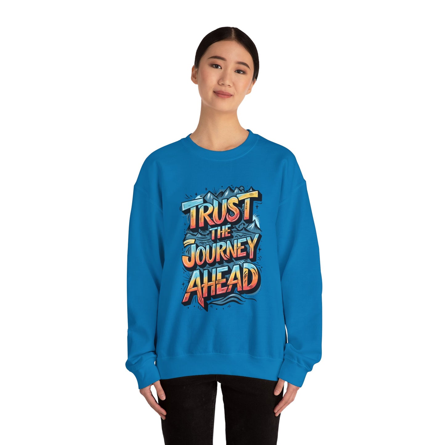 Trust The Journey Ahead Unisex Heavy Blend™ Crewneck Sweatshirt