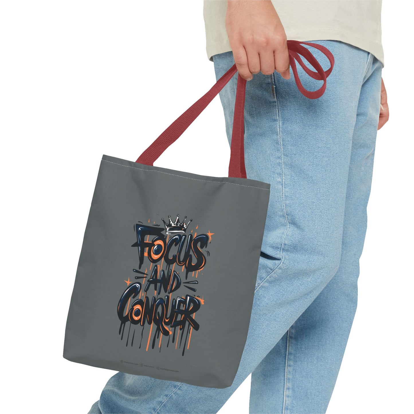 Focus And Conquer Tote Bag (AOP)