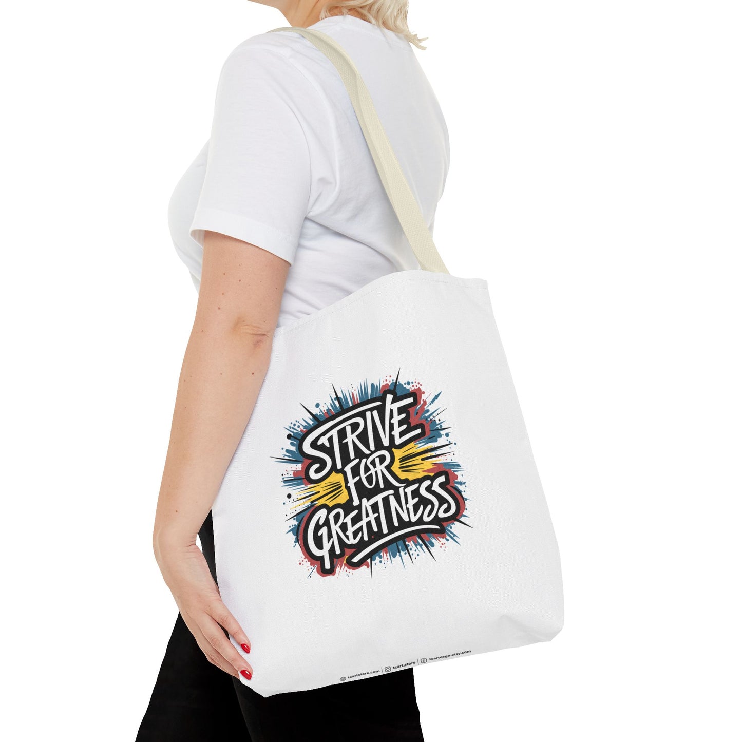 Strive For Greatness Tote Bag (AOP)
