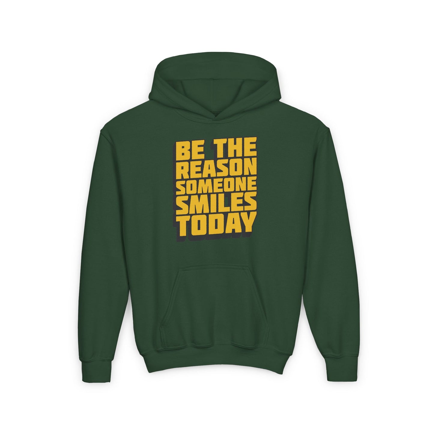Be The Reason Someone Smiles Today Youth Heavy Blend Hooded Sweatshirt