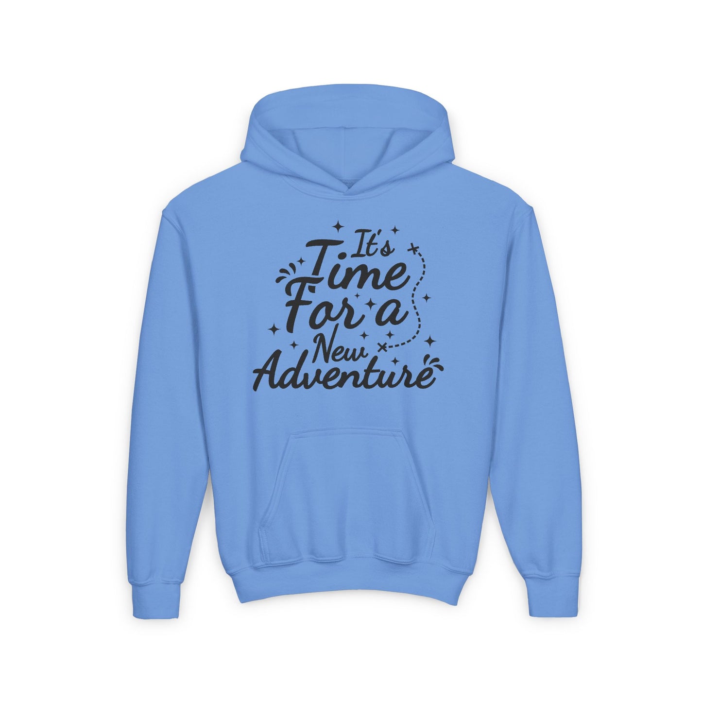 It's Time For A New Adventure Youth Heavy Blend Hooded Sweatshirt