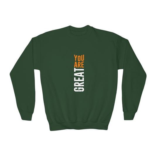 You Are Great Youth Crewneck Sweatshirt