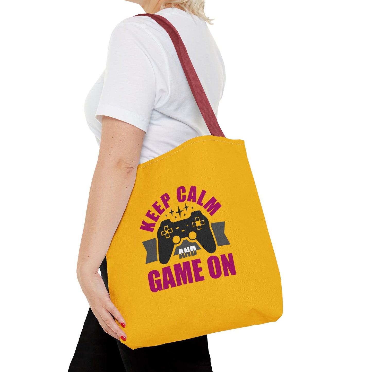 Keep Calm And Game On Tote Bag (AOP)