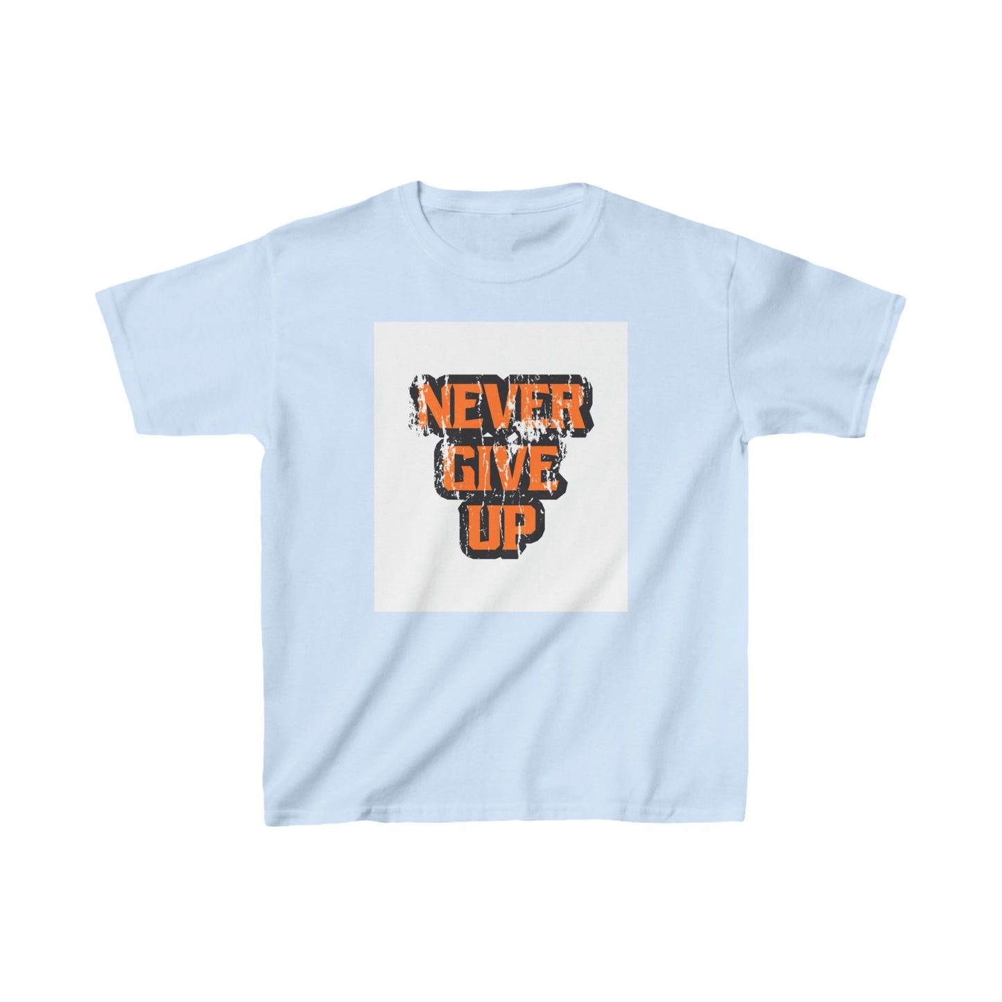 Never Give Up Kids Heavy Cotton™ Tee