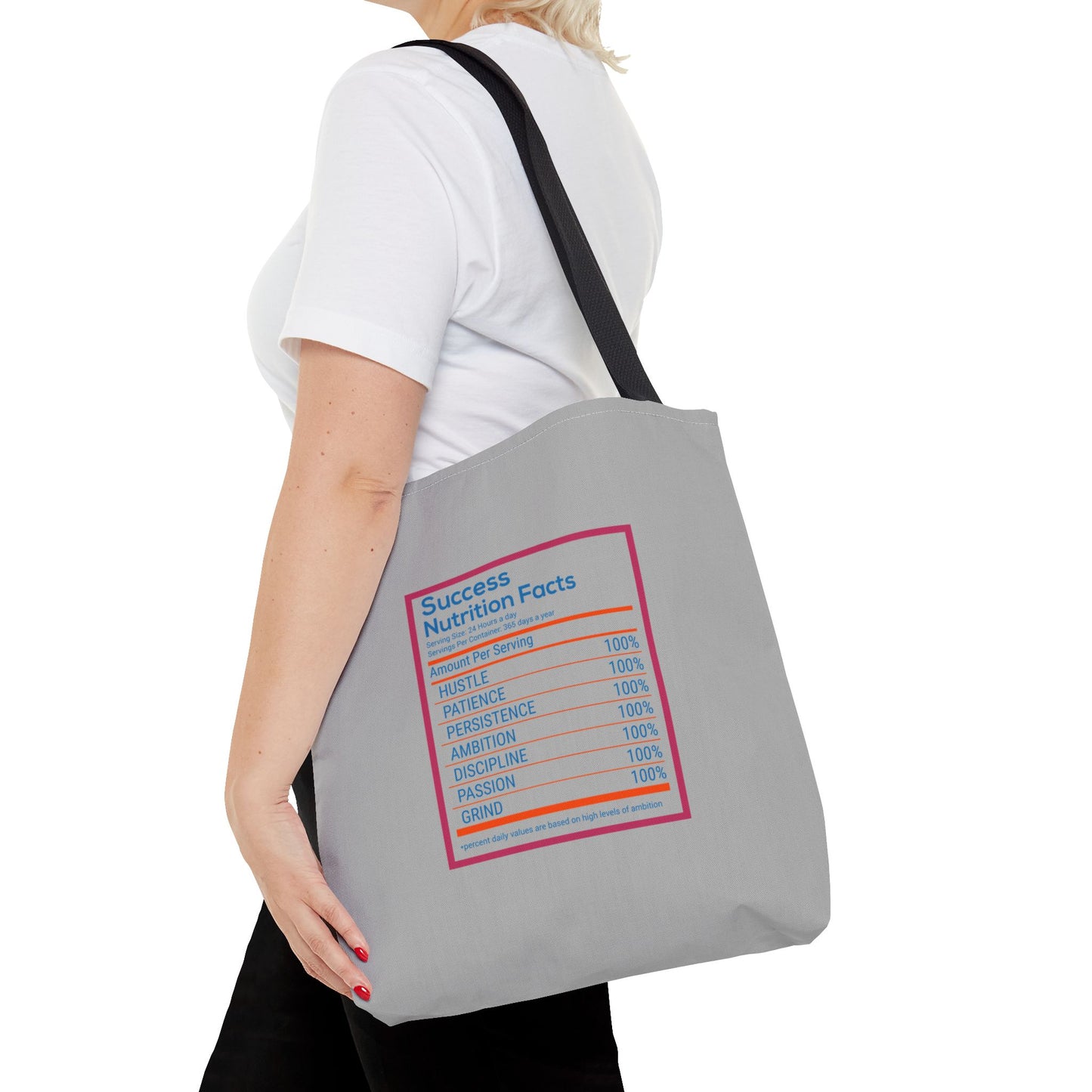 Success Nutrition Facts Tote Bag (AOP)