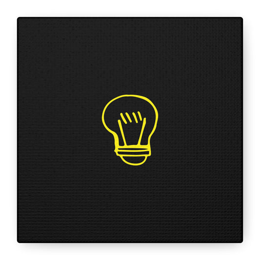 Drawing Light Bulb Matte Canvas, Stretched, 1.25"