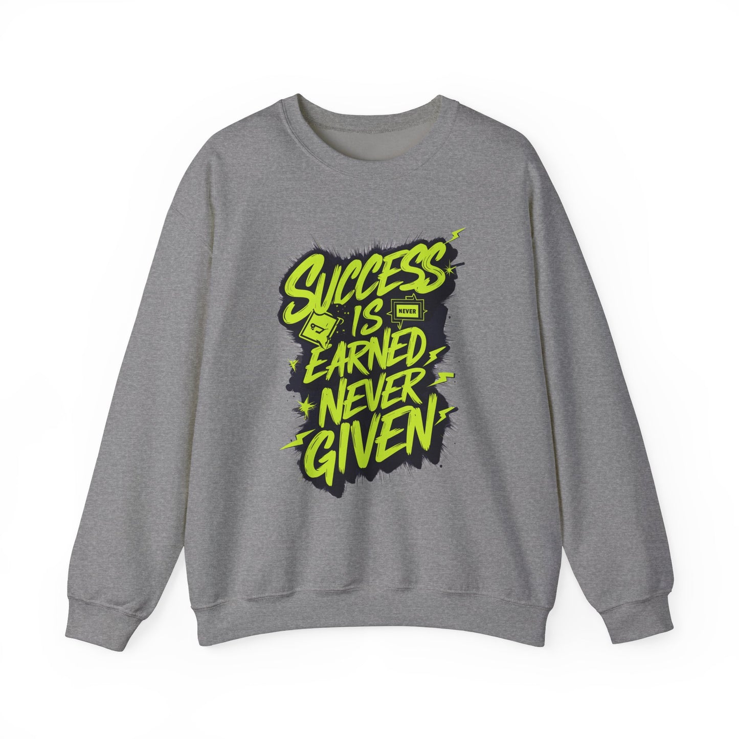 Success Is Never Earned Never Given Unisex Heavy Blend™ Crewneck Sweatshirt