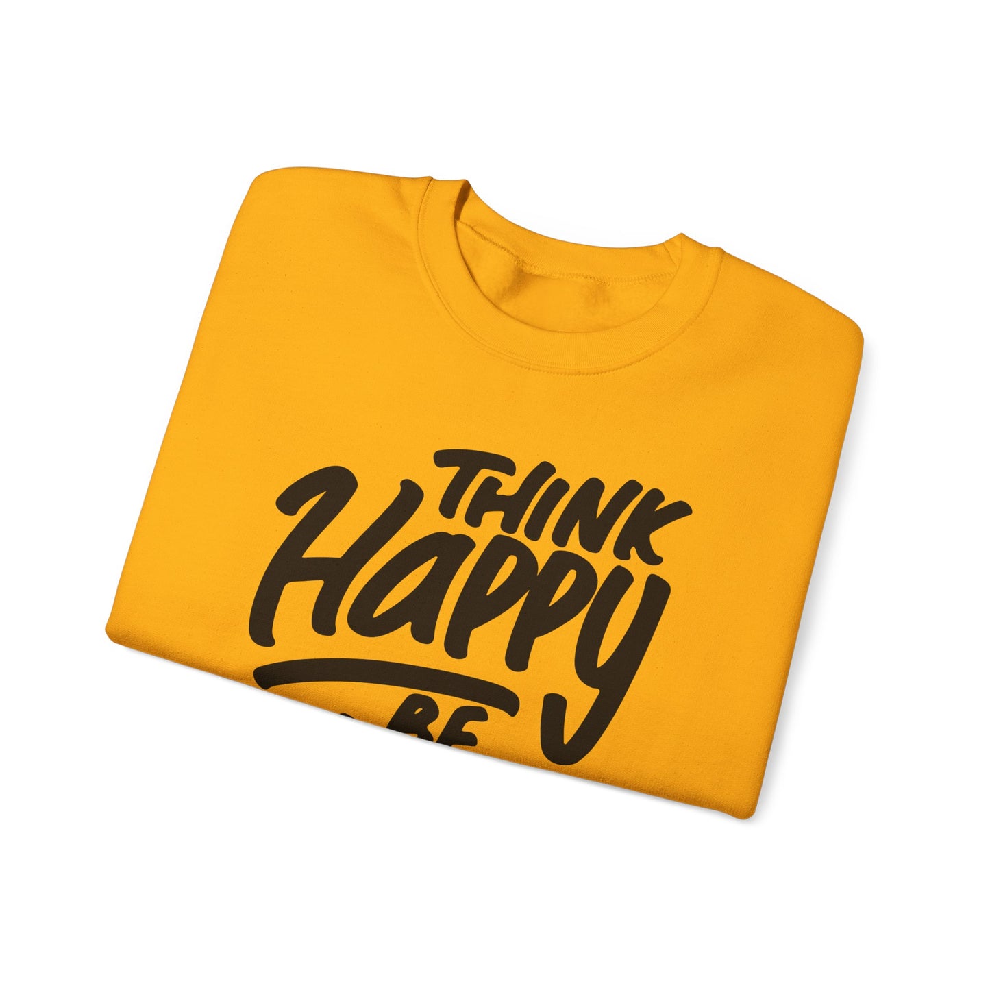 Think Happy Be Happy Unisex Heavy Blend™ Crewneck Sweatshirt