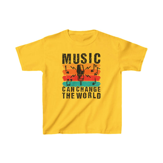 Music Can Change The World Kids Heavy Cotton™ Tee