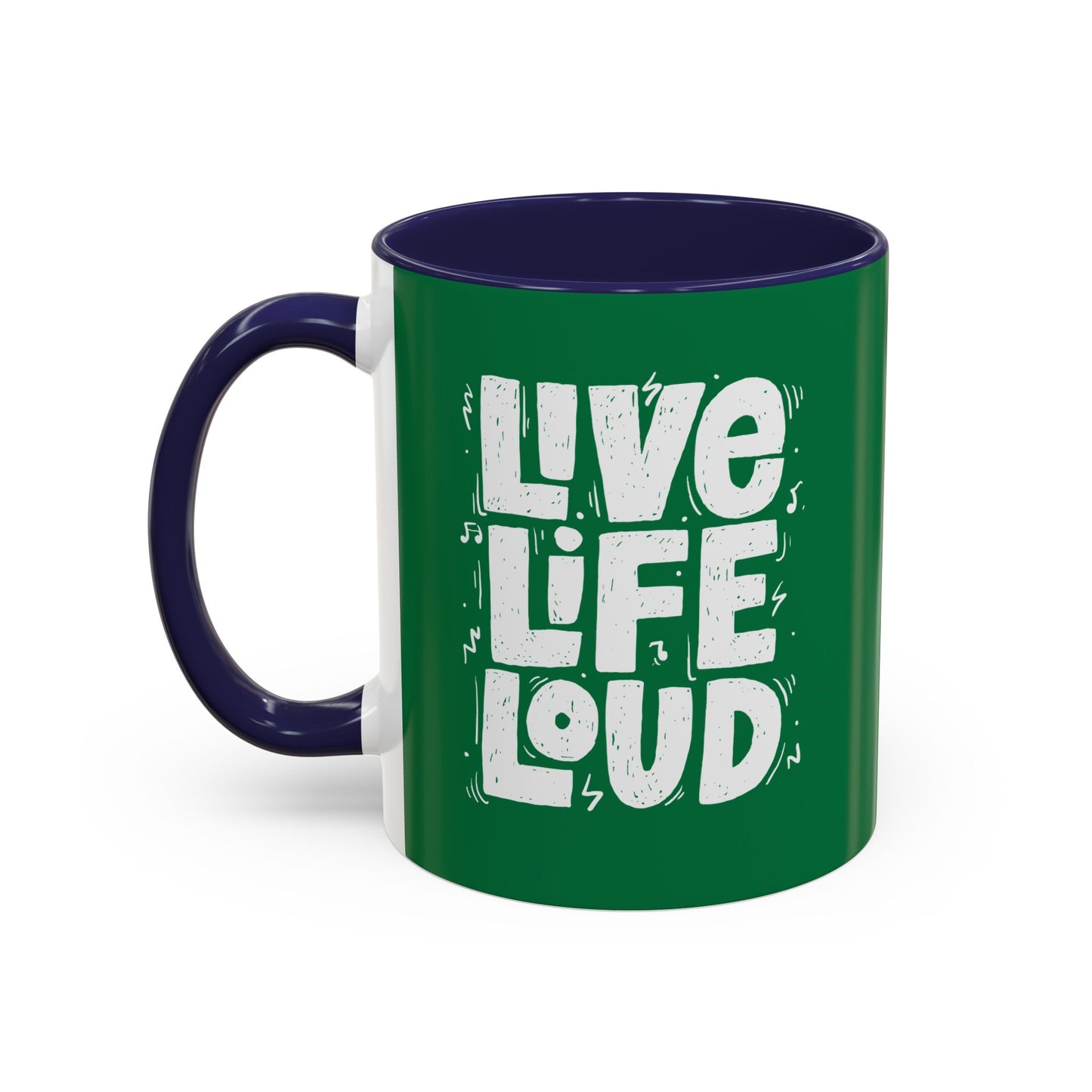 Live Life Loud Accent Coffee Mug (11, 15oz)
