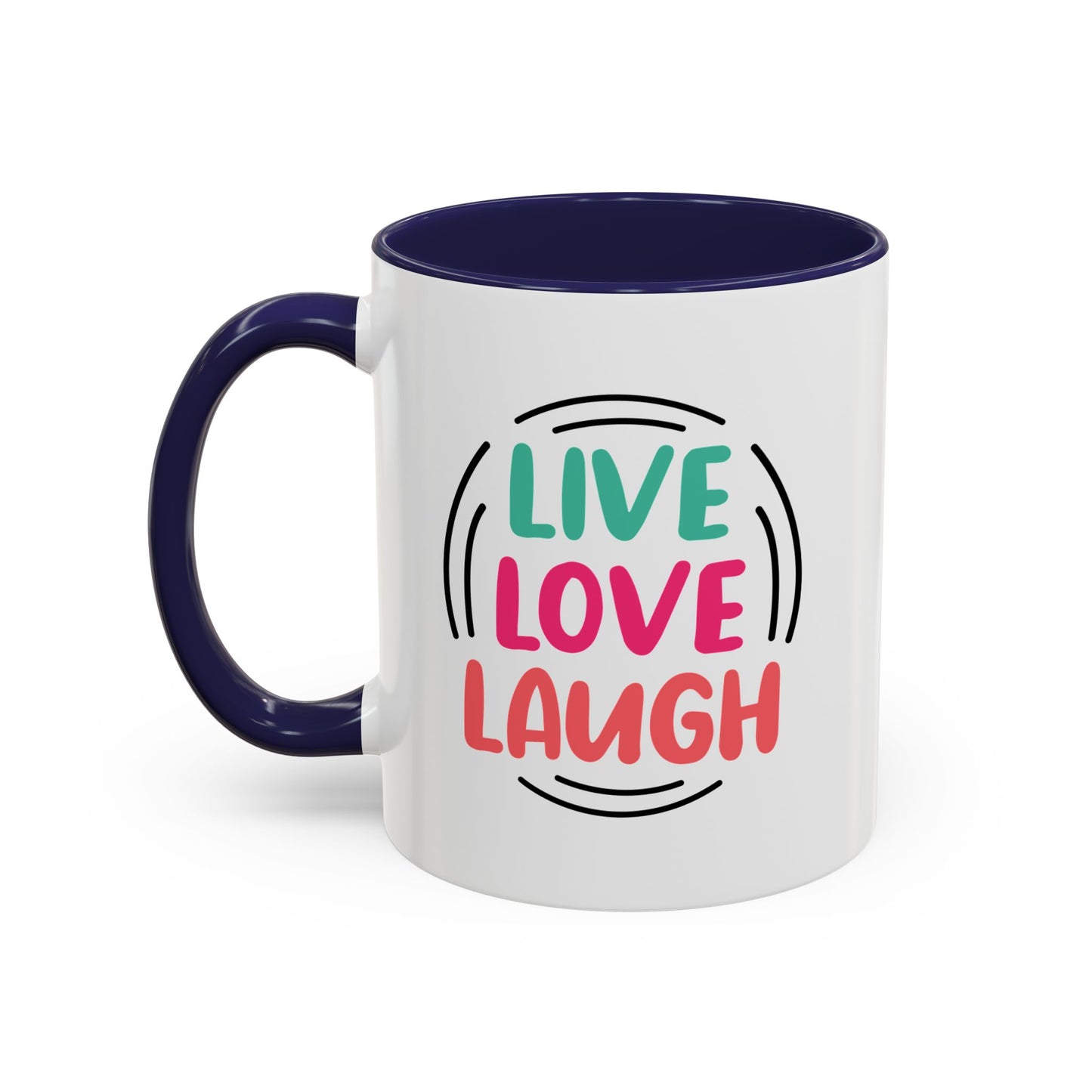 Live Love Laugh Accent Coffee Mug (11, 15oz)