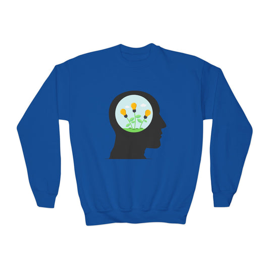 Mindset And Positive Thoughts Youth Crewneck Sweatshirt