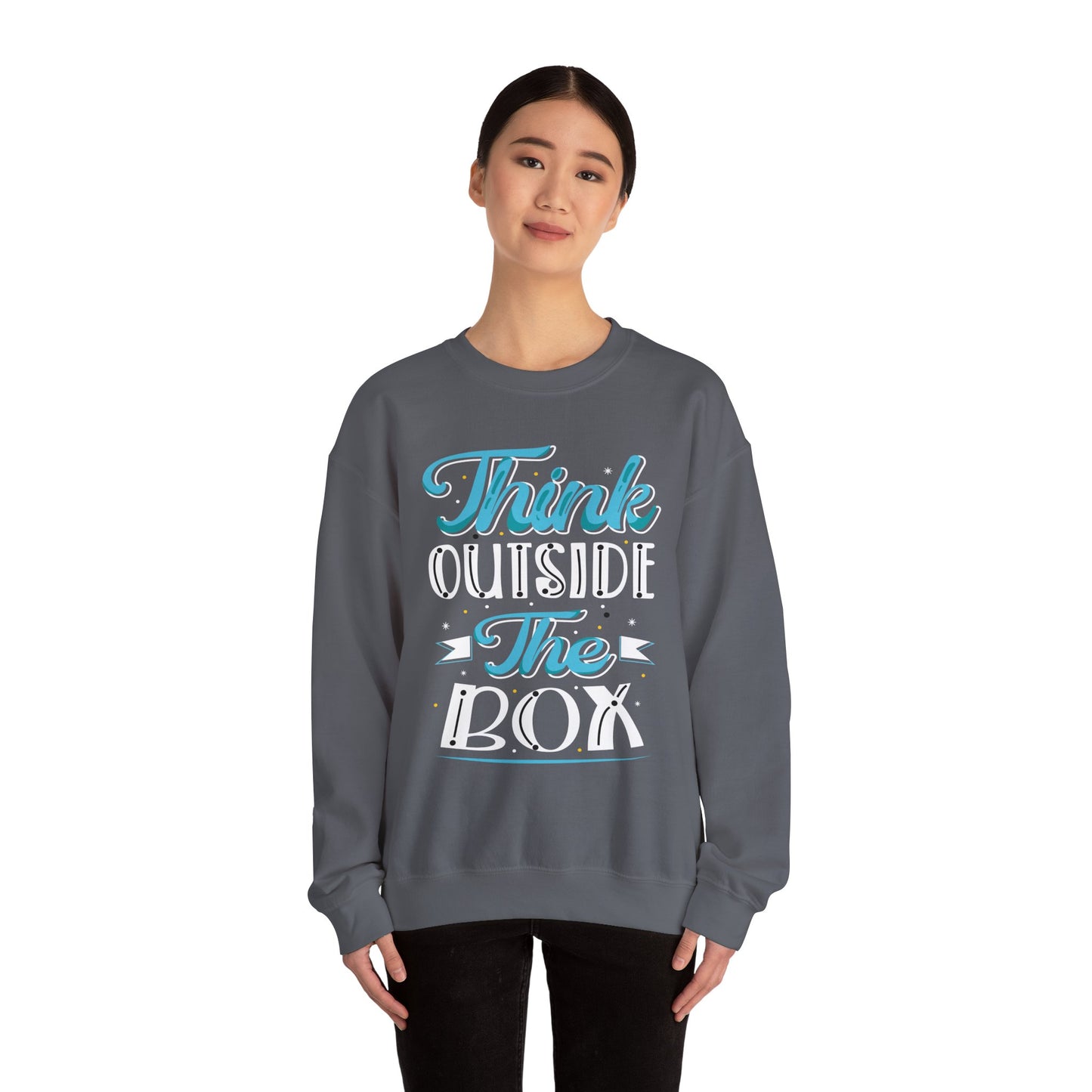 Think Outside The Box Unisex Heavy Blend™ Crewneck Sweatshirt