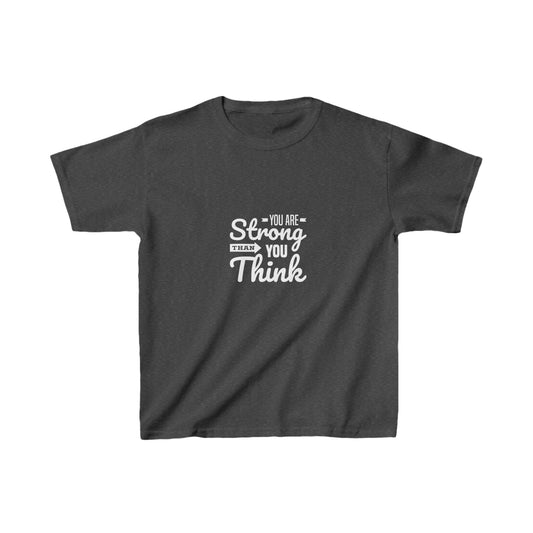 You Are Strong Than You Think Kids Heavy Cotton™ Tee