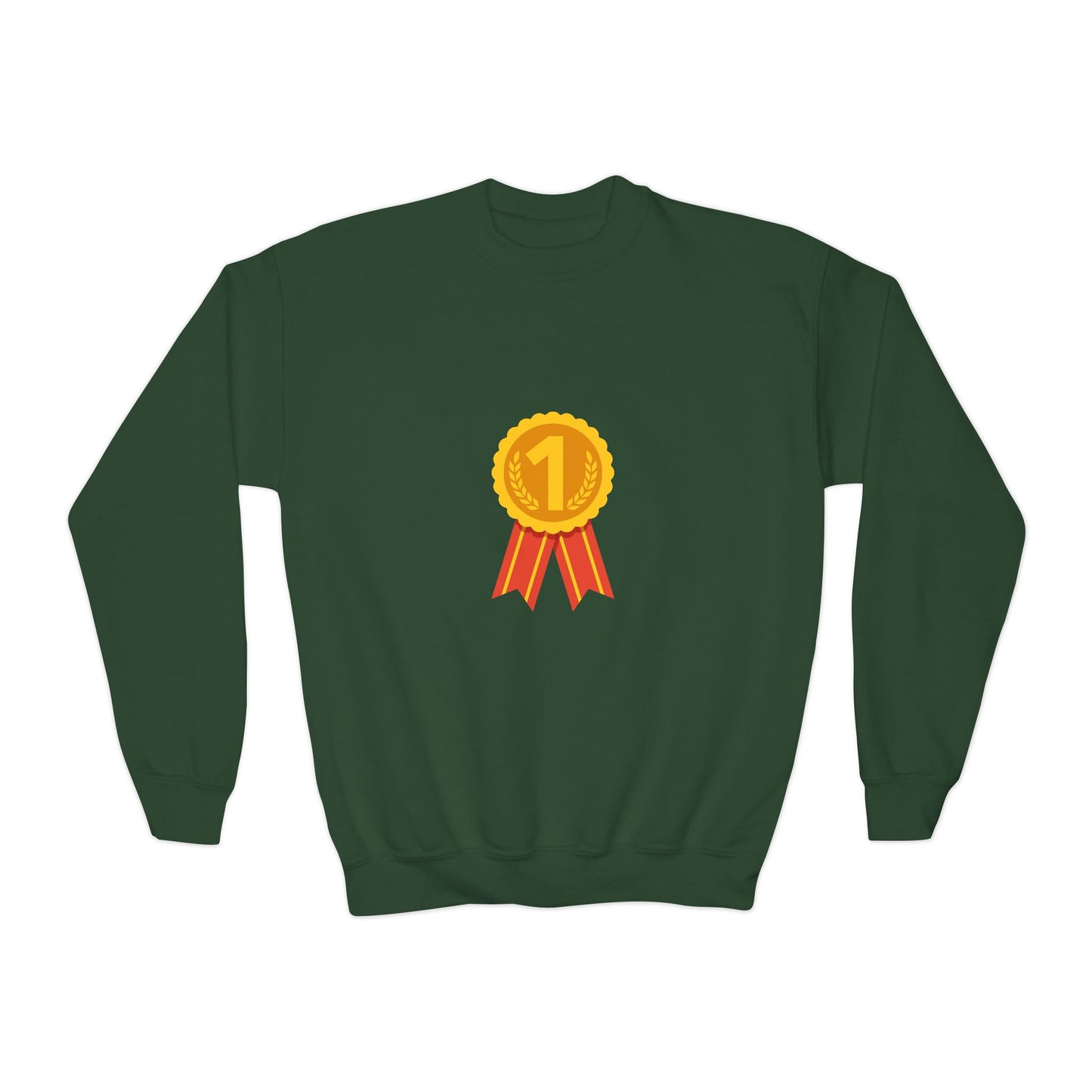 Gold Medal Symbol Youth Crewneck Sweatshirt