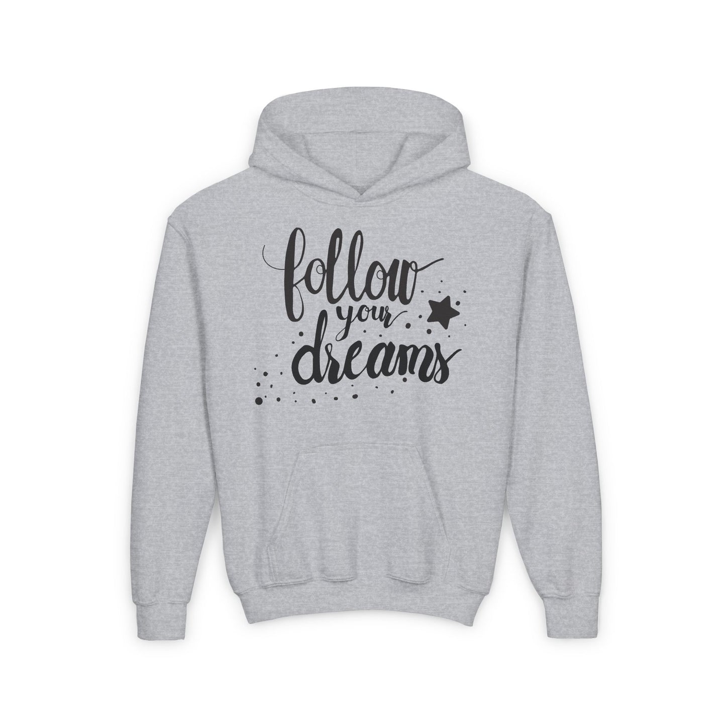 Follow Your Dreams Youth Heavy Blend Hooded Sweatshirt