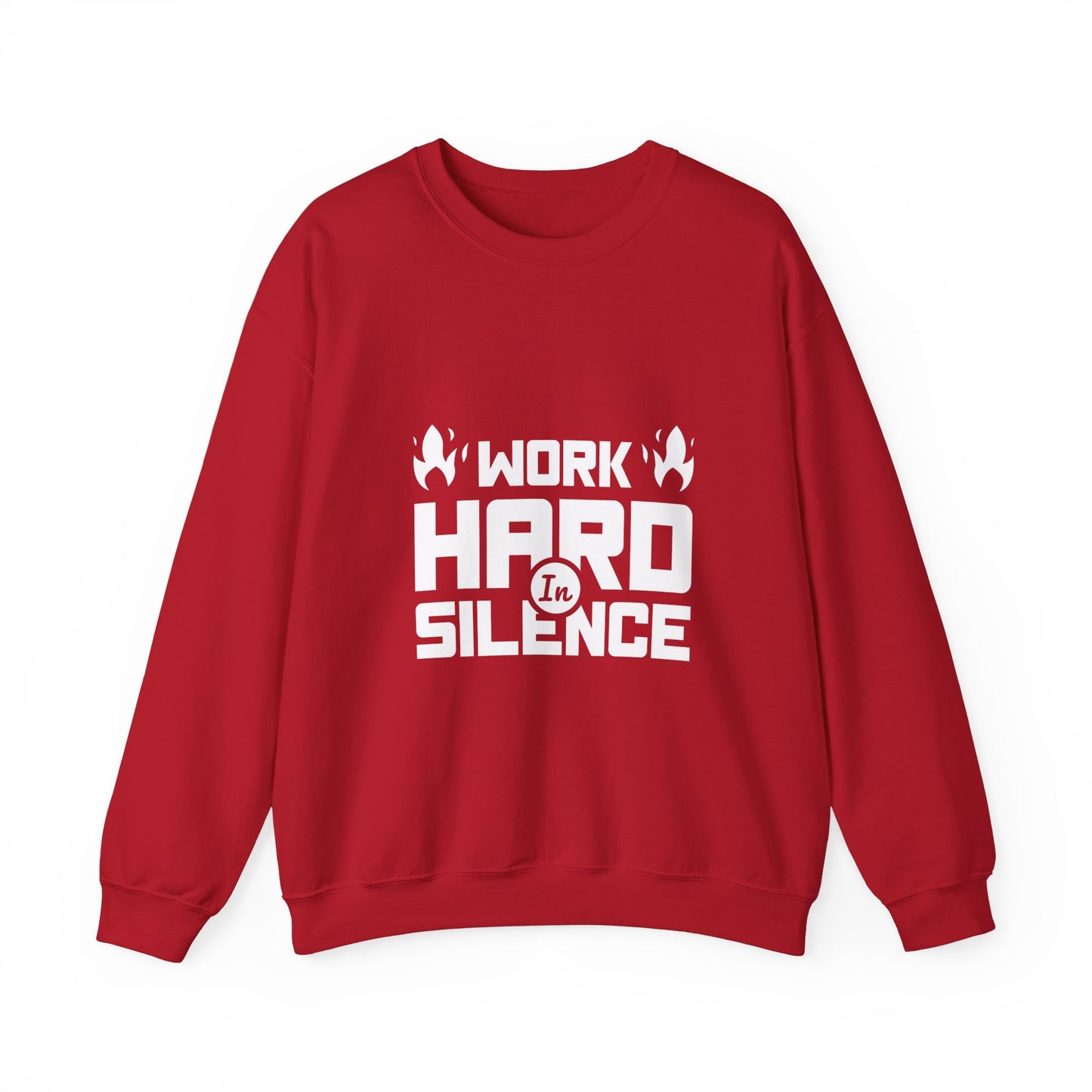 Work Hard In Silence Unisex Heavy Blend™ Crewneck Sweatshirt