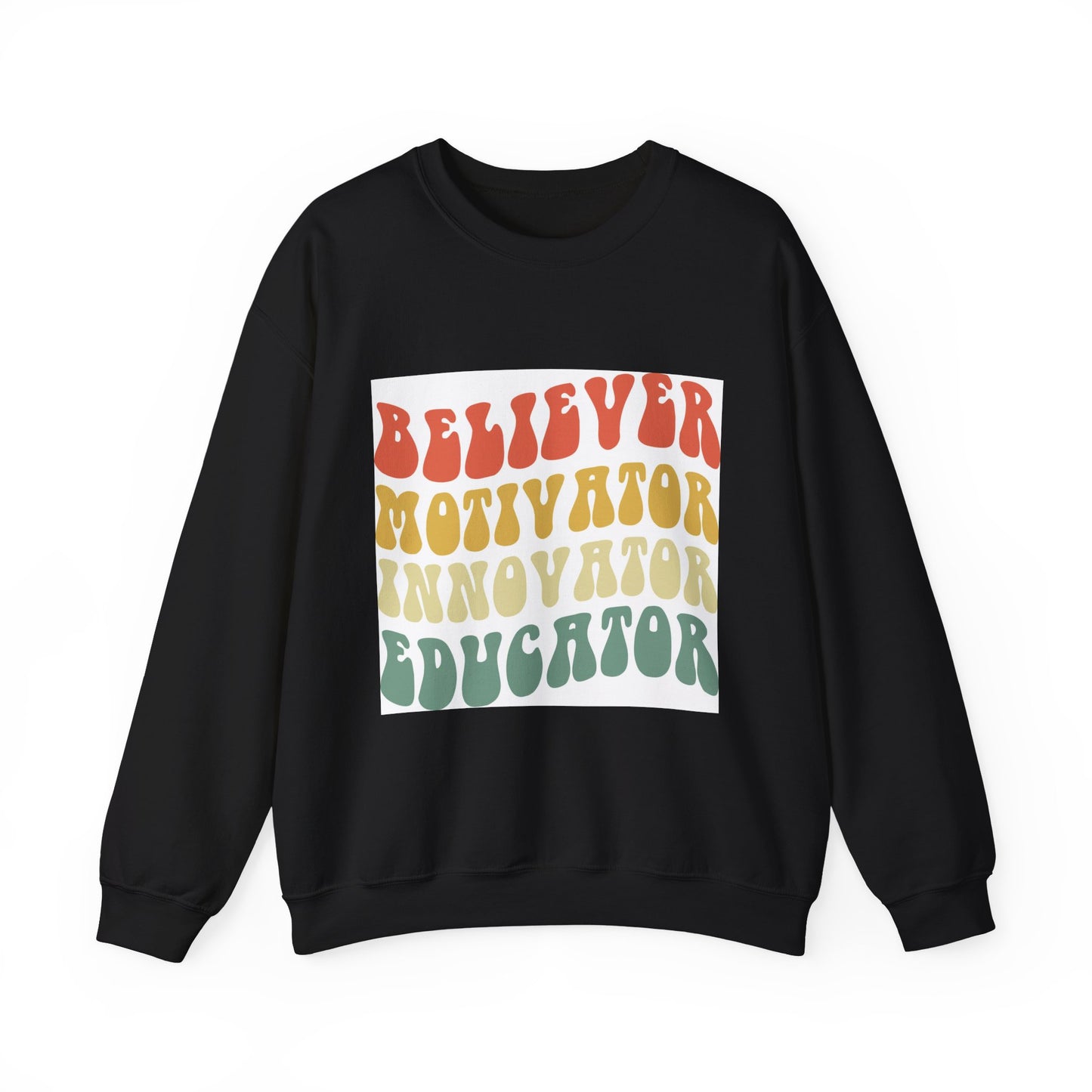 Believer Motivator Innovator Educator Unisex Heavy Blend™ Crewneck Sweatshirt