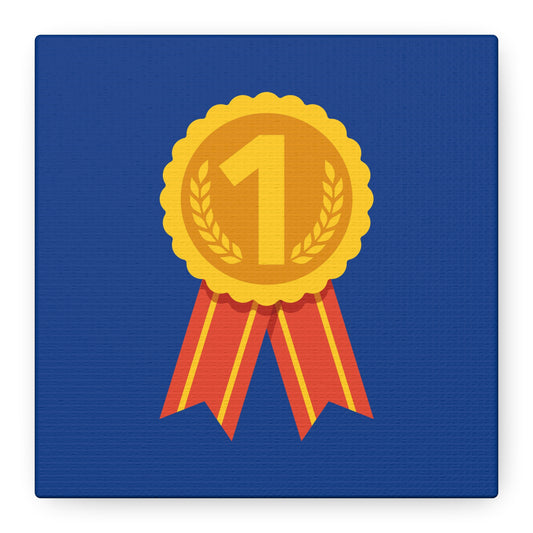 Gold Medal Symbol Matte Canvas, Stretched, 1.25"