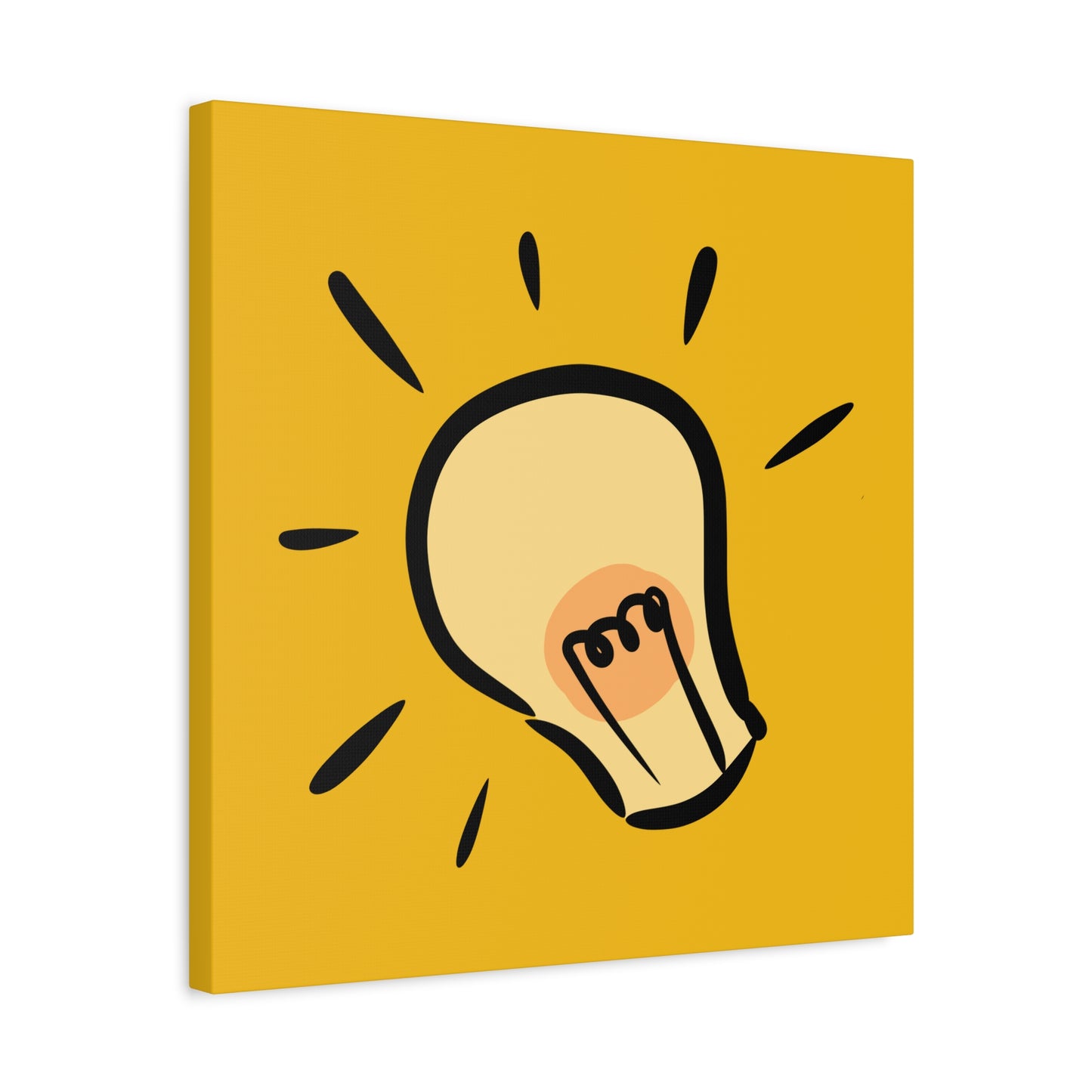 Inspire Idea Bulb Matte Canvas, Stretched, 1.25"