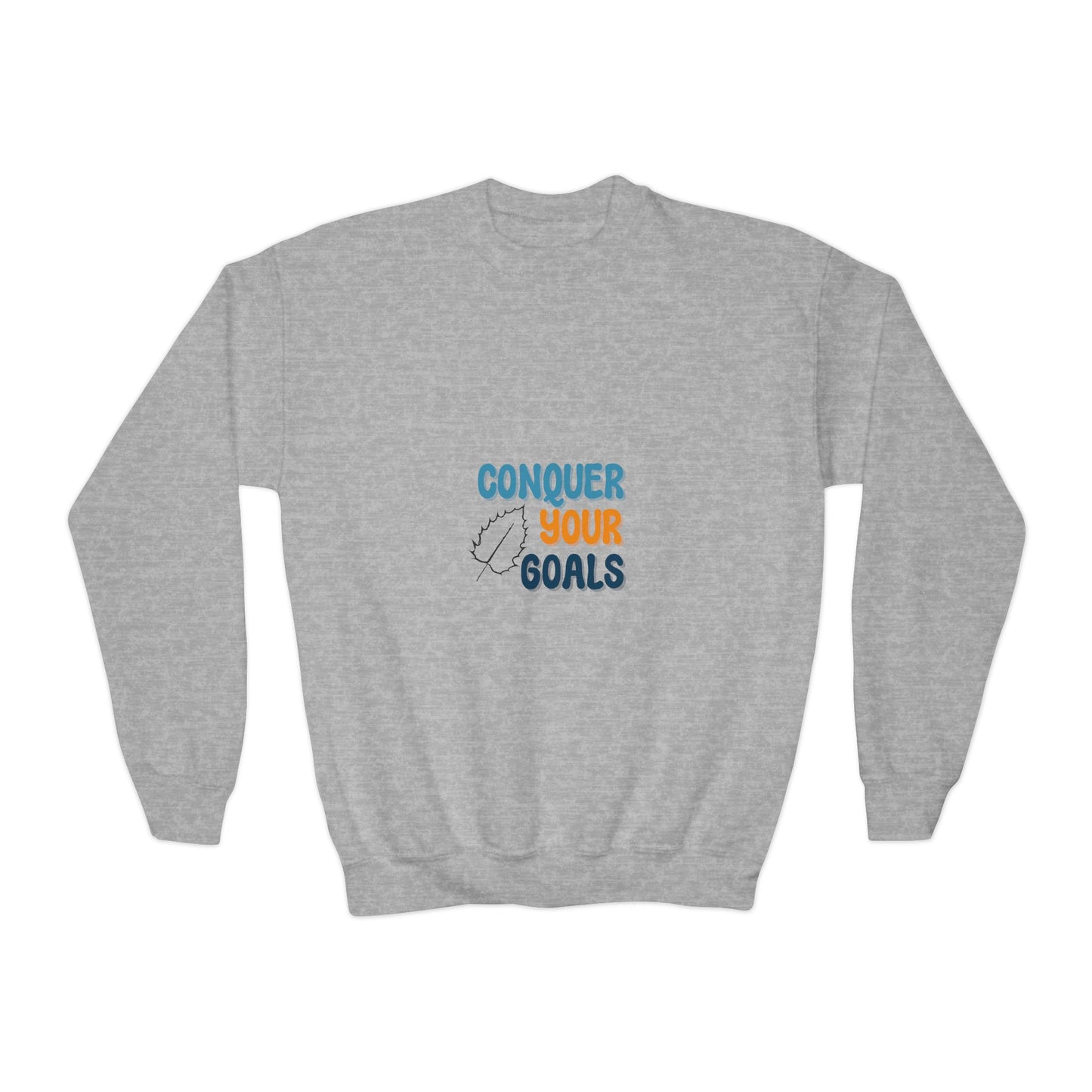 Conquer Your Goals Youth Crewneck Sweatshirt