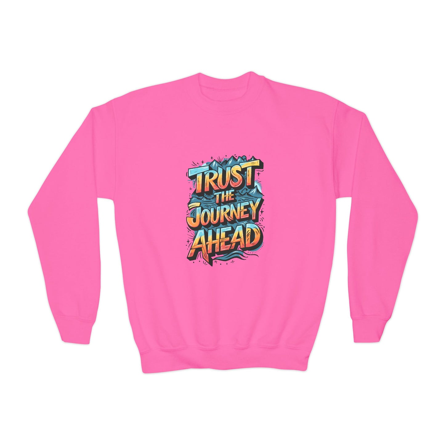 Trust The Journey Ahead Youth Crewneck Sweatshirt