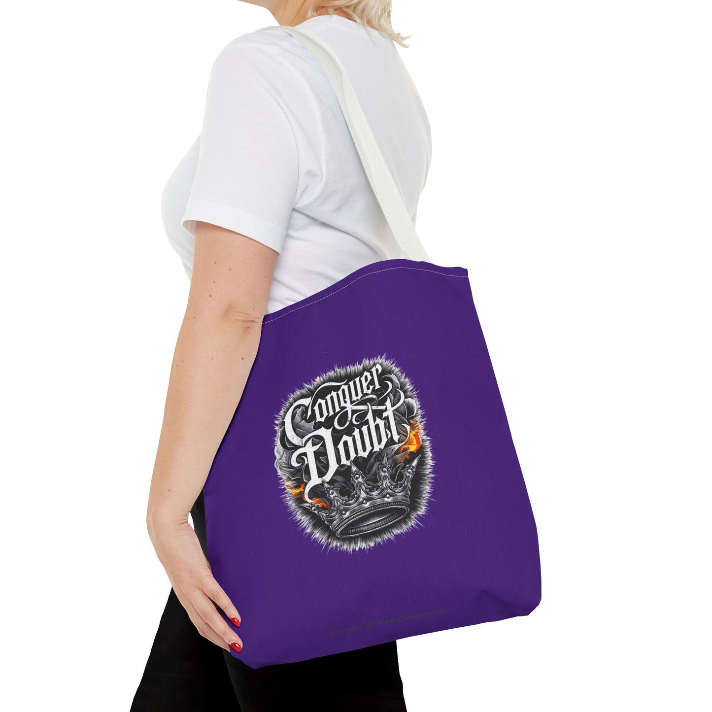 Conquer Doubt Tote Bag (AOP)