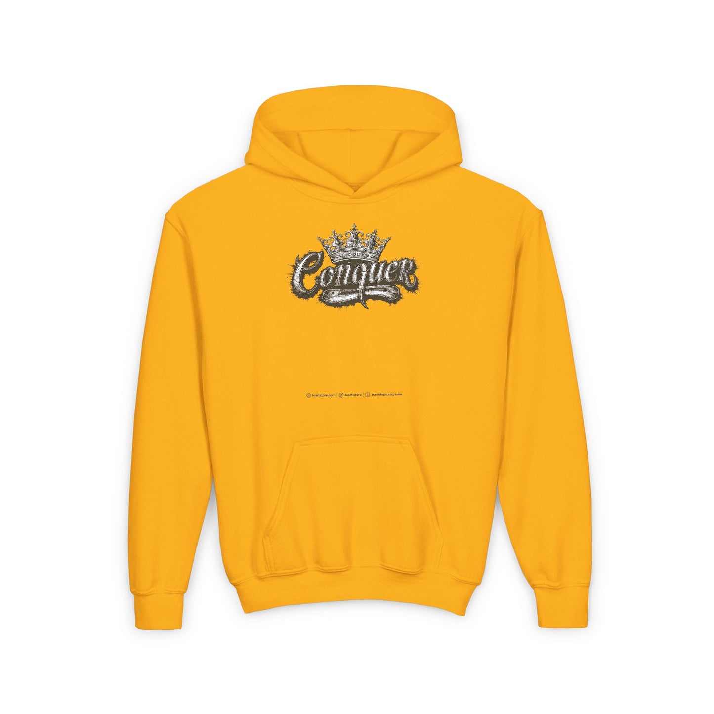 Conquer Youth Heavy Blend Hooded Sweatshirt