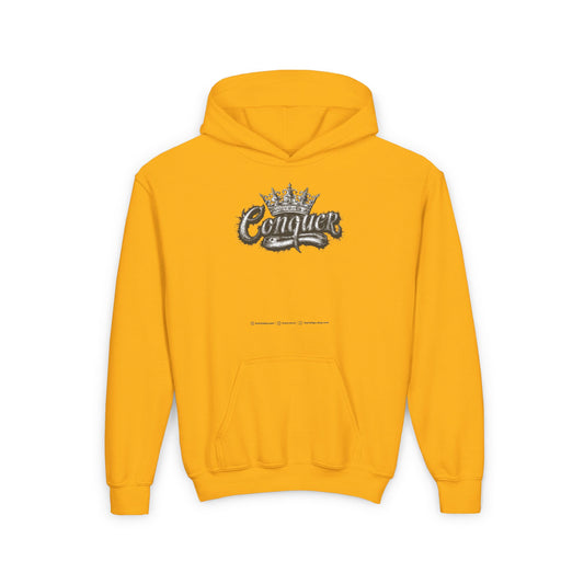 Conquer Youth Heavy Blend Hooded Sweatshirt